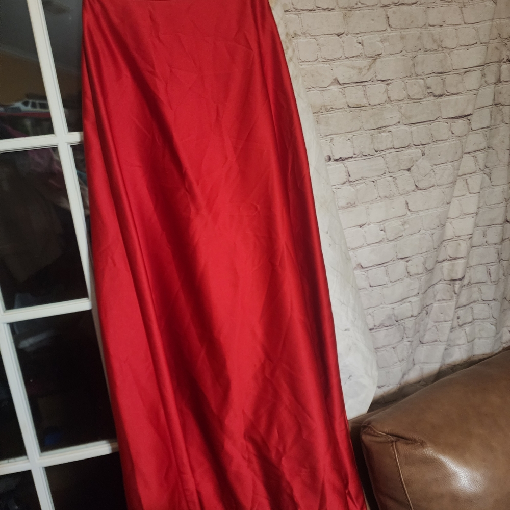 Chic Red Maxi Skirt